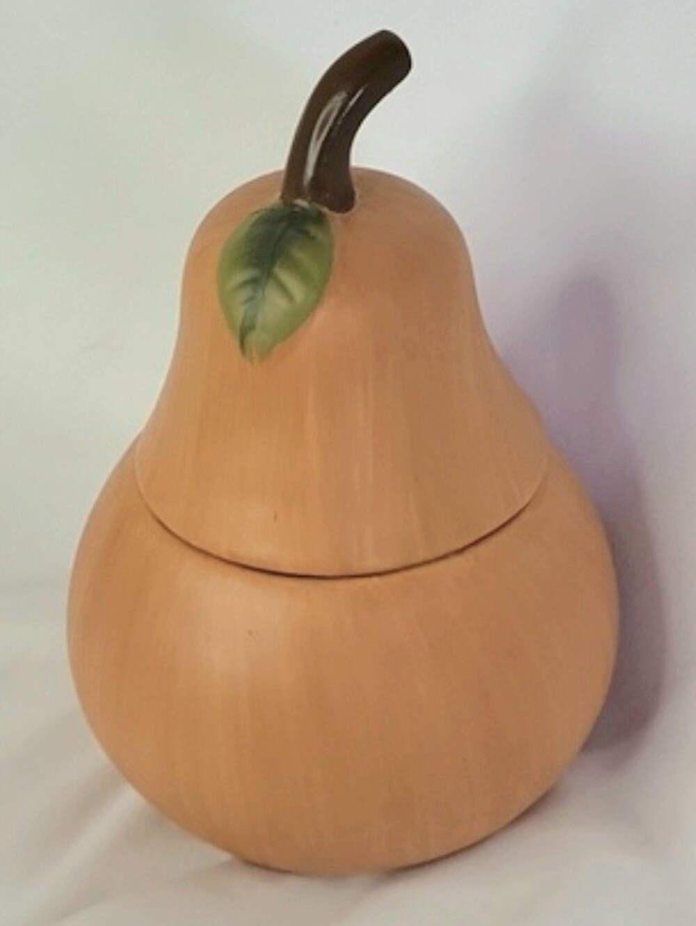 Pear Jar Oreck Brand 6" Brown Fruit Shaped Jar Good used condition